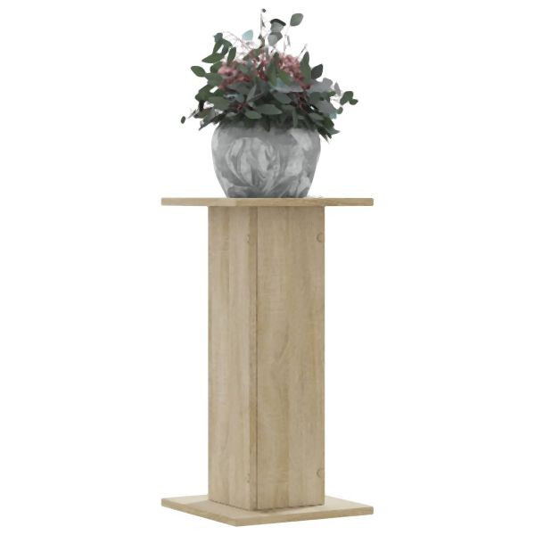 vidaXL Pflanzenständer 2 Stück Sonoma-Eiche 30x30x60 cm Holzwerkstoff, 3307857