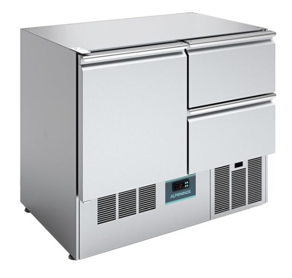 ALPENINOX Kühltisch KKSM 102, für GN 1/1, steckerfertig, Umluftkühlung, 402729614