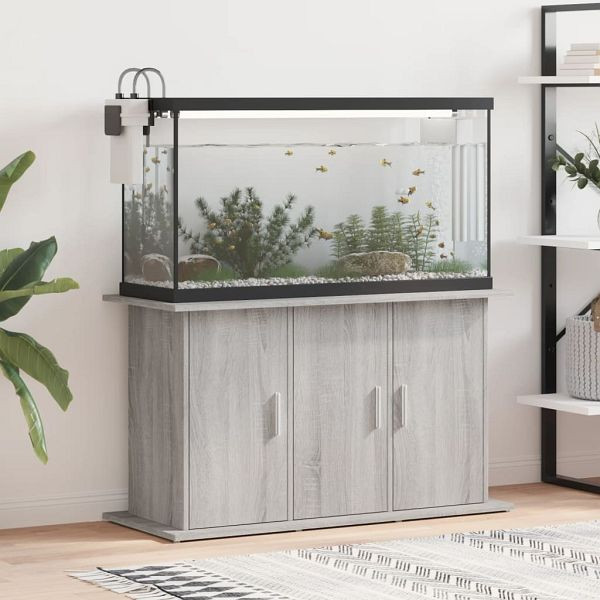 vidaXL Aquariumständer Grau Sonoma 101x41x58 cm Holzwerkstoff, 833637