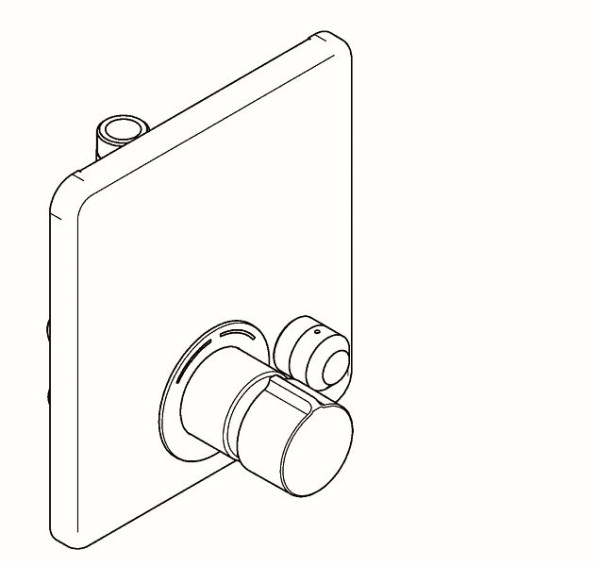 KWC Duscharmatur, F5, hydraulisch, Mischer, UP, zur Umrüstung AQRM688/698, ABE, 2030051034