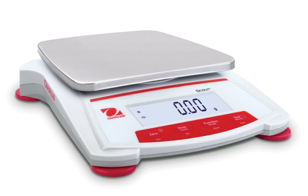 OHAUS Tragbare Waage SKX1202 EU, Wägekapazität 1200 g, Ablesbarkeit beim Wiegen 0.01 g, 30253074