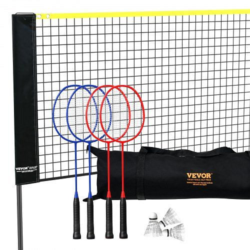VEVOR Badmintonnetz, Höhenverstellbares Volleyballnetz, 606 x 155 x 103 cm, ZCGDZYMQWGG392B0IV0
