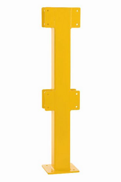 CRASH STOP Mittelpfosten Sicherheitsgeländer, H 1000 mm, verzinkt und beschichtet, PM+100