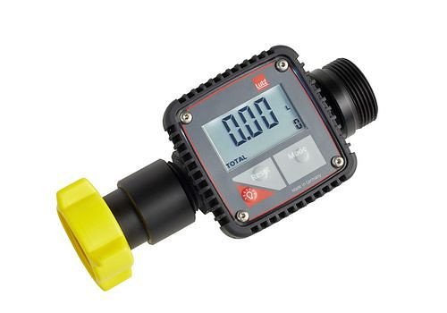 DENIOS Durchflussmesser aus PP, für den Industriebetrieb, Pumpenanschluss G 1 1/4", 267933