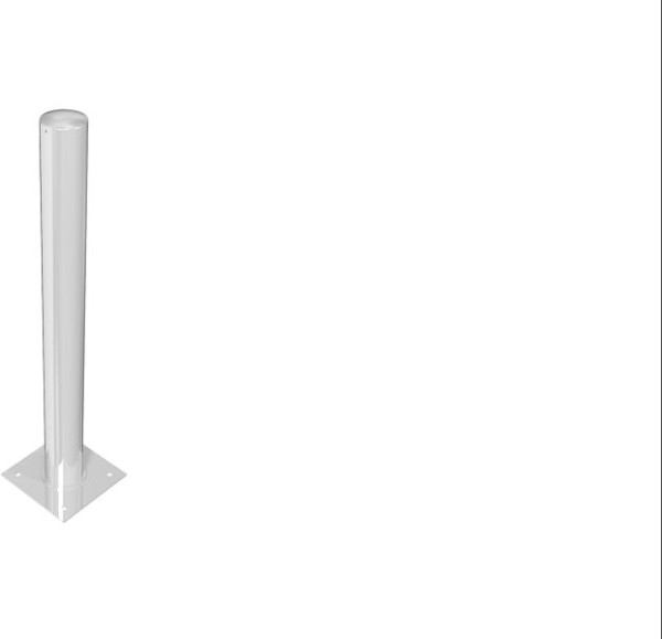 Schake Neigbarer Pfosten Ø152,4x2,9mm Gesamtlänge: 1500mm mit innenliegender Feder zum Aufdübeln, feuerverzinkt, 401535N