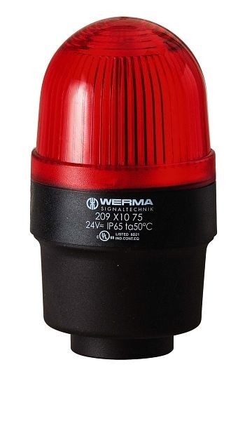 WERMA Blitzleuchte Rohrmontage 115VAC RD- rot, 209.120.67
