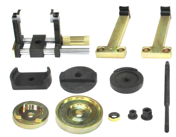 SW-Stahl Werkzeugsatz Gummilager Hinterachsträger BMW, Durchmesser 80 mm vorn und hinten, 302304L