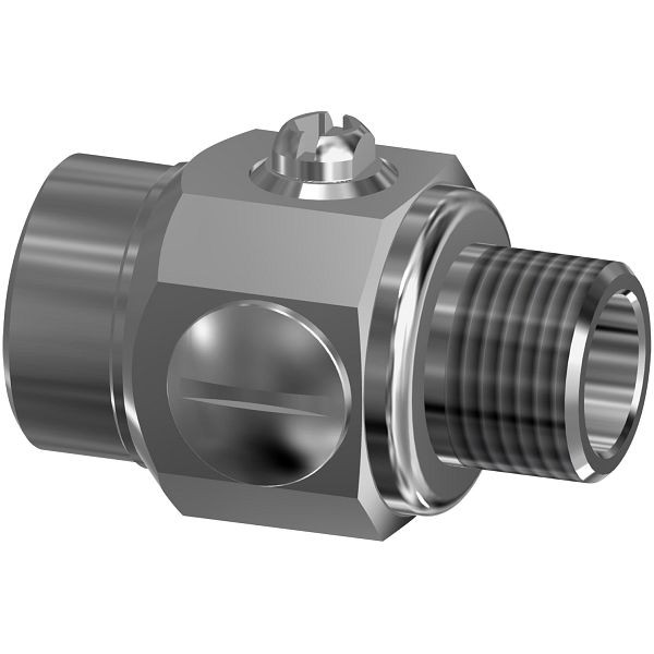 KWC Wassermengenregulierung DN15, G1/2BxG1/2, absperrbar, Messing poliert verchromt, 2000106008