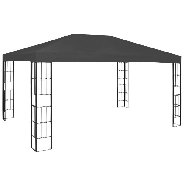 vidaXL Pavillon 3×4 m Anthrazit, Anthrazit und Schwarz, 47985