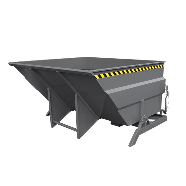 Eichinger Industrie Kippbehälter extragroß und massiv, 2500 kg, 5000 Liter, anthrazitgrau, 20242200000096