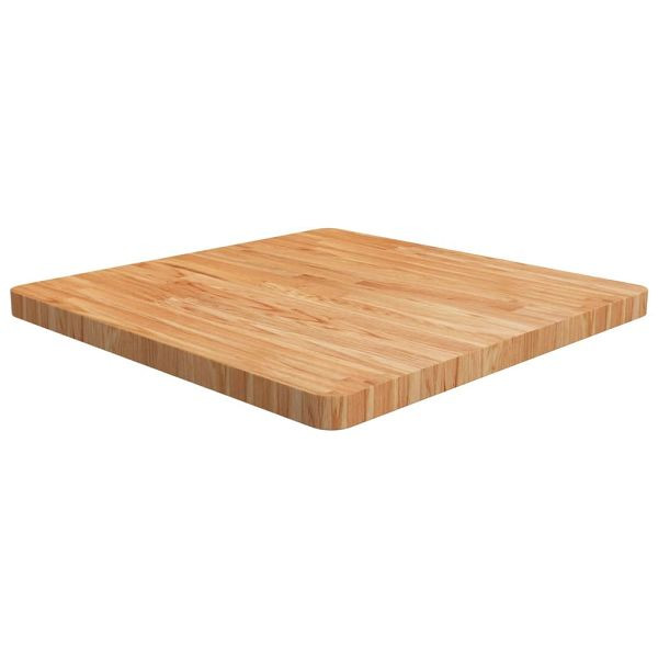 vidaXL Tischplatte Quadratisch Hellbraun 70x70x4cm Behandelte Eiche, 343061