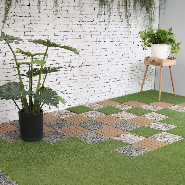 HOME DELUXE Kunstrasen Fliesen JUBIN 9 m², 51143, 4058166268396