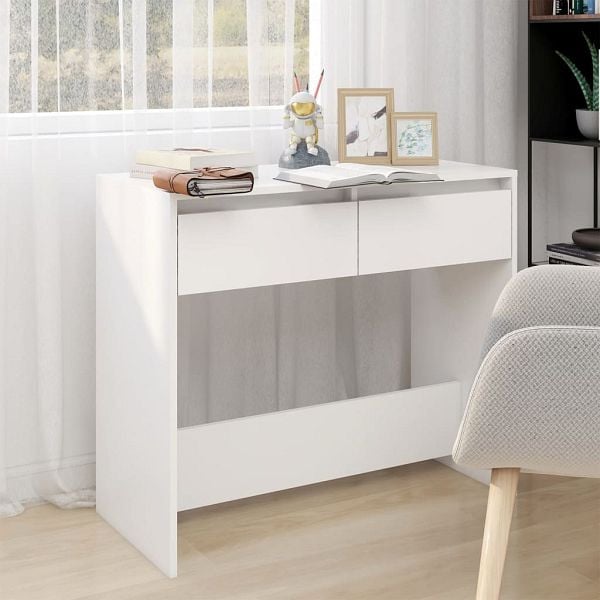 vidaXL Konsolentisch Weiß 89x41x76,5 cm Holzwerkstoff, 809566