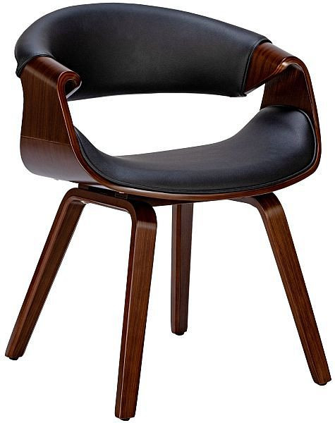 CLP Esszimmerstuhl Foley Kunstleder, walnuss/schwarz, 323114