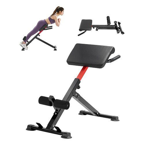VEVOR römischer Stuhl Hyperextensionsbank 113 kg faltbar, Trainingsgerät für Rückenmuskeltraining, Heim-Fitnessstudio, WDKLMYYXBDLKBQ43FV0
