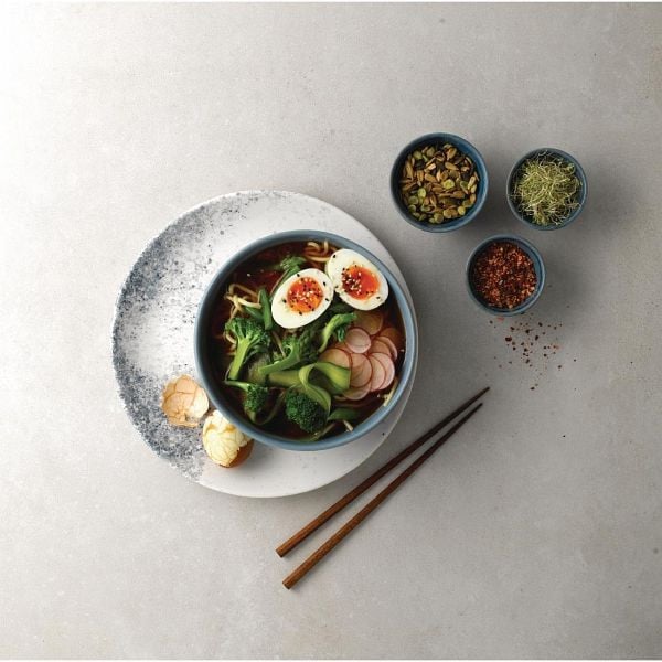 Churchill Super Vitrified Nourish Oslo Blue Tiefe Schalen 155 mm (6 Stück), FE948