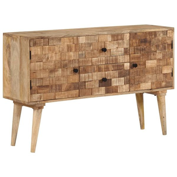 vidaXL Sideboard 110x30x70 cm Massivholz Mango, 376063, 8721012364721