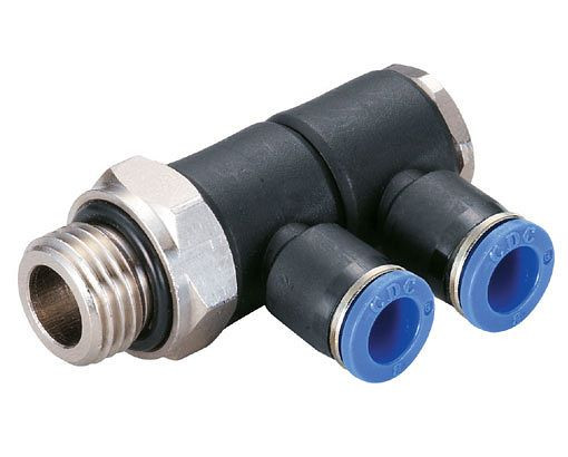 timmer B-WVTEd2-8-1/8-KU, Winkel-Verteiler-Einschraubverschraubung, Schlauch-Ø: 8 mm, Gewinde: 1/8", VE: 5 Stück, 03180828