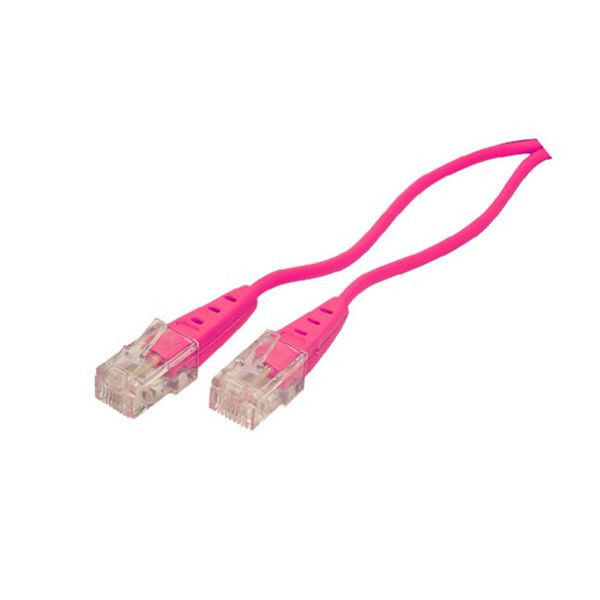 S-Conn ISDN-Anschlusskabel, RJ45 Stecker auf RJ45 Stecker, Rundkabel, 4-adrig, magenta, 1,5m, 70078-M-1.5