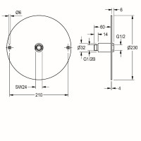 Vorschau: KWC Klebeflansch, Edelstahl, für Duschkopfmontage, 2000101467 Vorschau: KWC Klebeflansch, Edelstahl, für Duschkopfmontage, 2000101467
