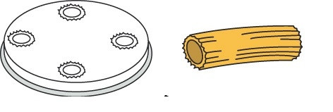 Neumärker Pasta-Scheibe Ø 57 mm Maccheroni für MPF 2,5 und MPF 4, 06-50754-05