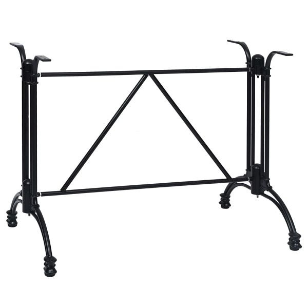 vidaXL Bistrotisch-Gestell Schwarz 93x60x72 cm Aluminiumguss, 325436