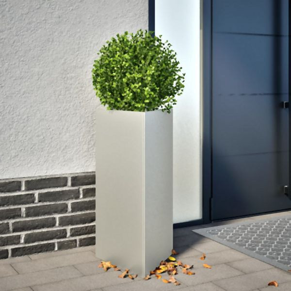 vidaXL Pflanzkübel Dreieckig 40x34,5x70 cm Edelstahl, 851165