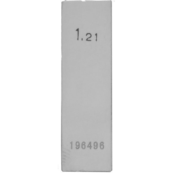 STEINLE Einzel Parallel Endmaß Stahl 1,21 mm, DIN EN ISO 3650 mit Toleranzklasse: 1, 42020033