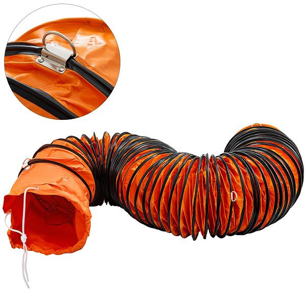 VEVOR Lufttransportschlauch PVC Warmluftschlauch Länge 7,6 M Durchmesser 255 mm Belüftungsschlauch, TFRGDD255L7.6-001V0