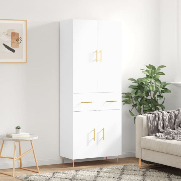 vidaXL Highboard Weiß 69,5x34x180 cm Holzwerkstoff, 3198137