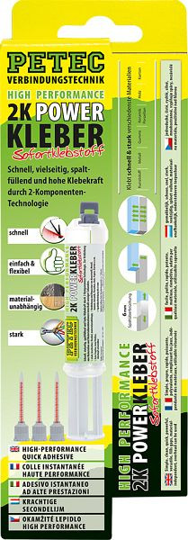 Petec 2K Powerkleber H.P. 10g, VE: 10 Stück, 93510, 4013558935102