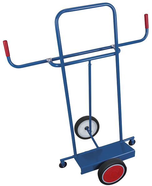 VARIOfit Plattenkarre, Außenmaße: 1.260 x 680 x 1.425 mm, RAL 5010 enzianblau, Radsatz: Vollgummibereifung, sk-710.036