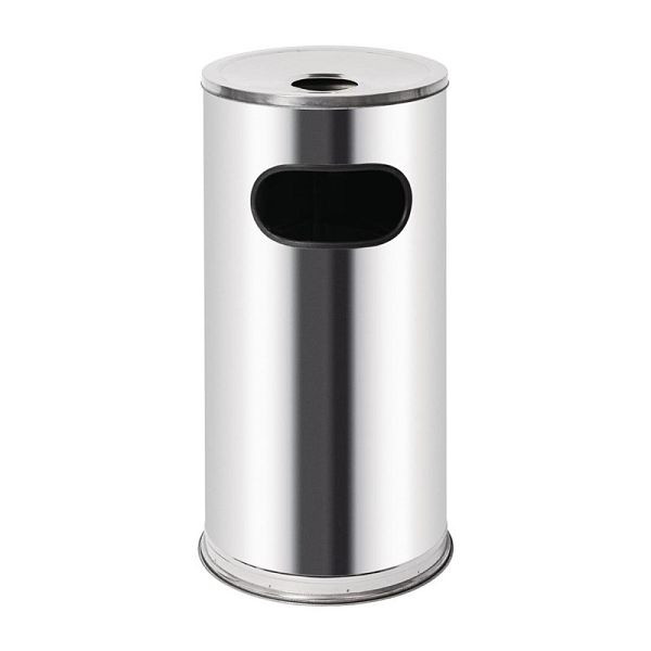 Bolero Standaschenbecher 35L, Zinklegierung, Edelstahldesign, C576