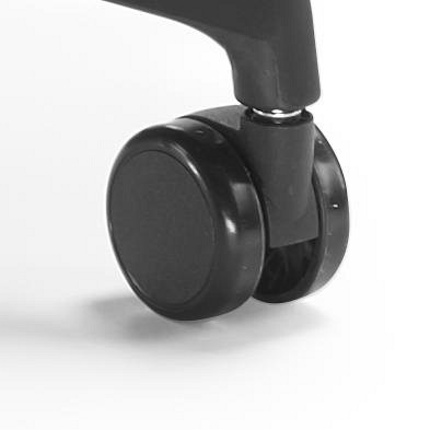 Deskin Weiche Rollen für Hartböden, Parkett, Stein, Fliesen etc., VE: 5 Stück, 332038