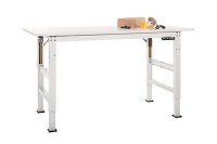 Produktbild von Manuflex Packtisch PACKPOOL Ergo E mit Melaminplatte, BxTxH = 1750 x 800 x 722-1002 mm, Wasserblau, AS0024.5021 Manuflex Packtisch PACKPOOL Ergo E mit Melaminplatte, BxTxH = 1750 x 800 x 722-1002 mm, Wasserblau, AS0024.5021