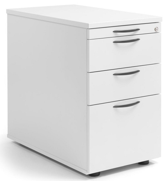 Deskin Standcontainer MULTI M, Dekor weiß, B 435 x H 720 x T 800 mm, 2 Schübe, 290696