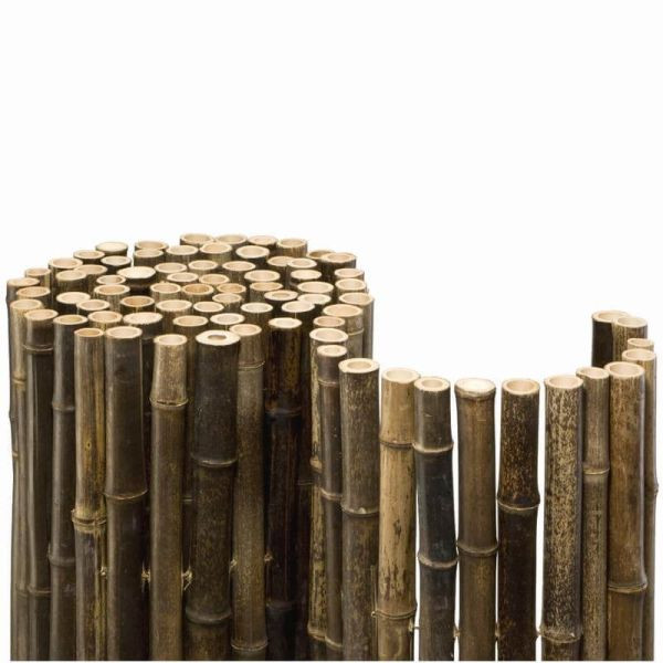 NOOR Bambusmatte Black Bambus Sichtschutz Durchmesser etwa 20-35mm, Größe etwa (HxB) 1,50 x 2,50m, 154BLACK15X2