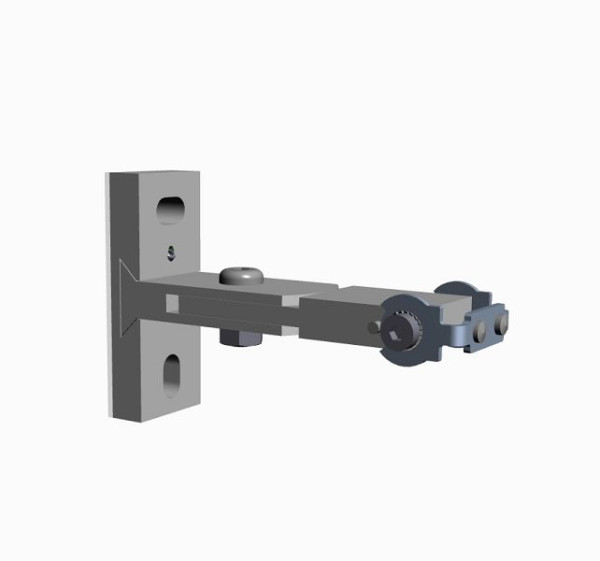 Etherma T-Halter schwenkbar, silber für EXO COMFORT und BASIC, 45063