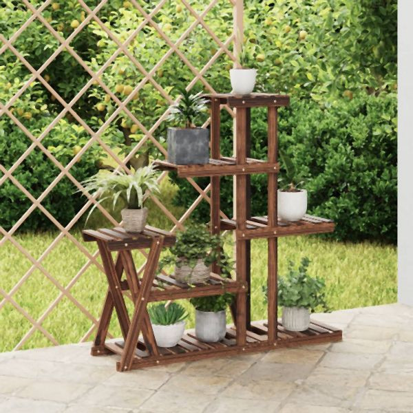 vidaXL Blumenständer 95x25x96 cm Massivholz Tanne, 362879