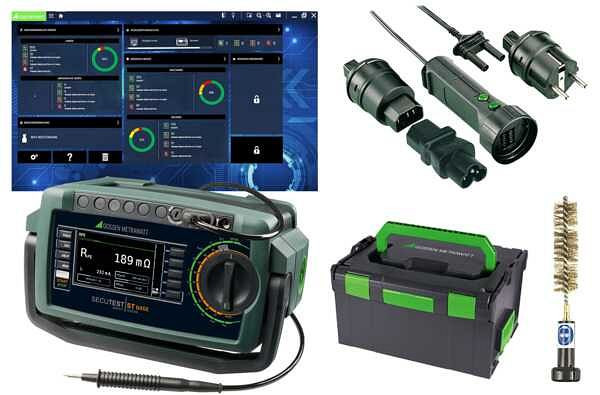 Gossen Metrawatt Gerätetester-Set mit Prüfsequenzen für EN 50678 (VDE 0701), EN 50699 (VDE 0702), Starterpaket SECUTEST ST BASE, M708A