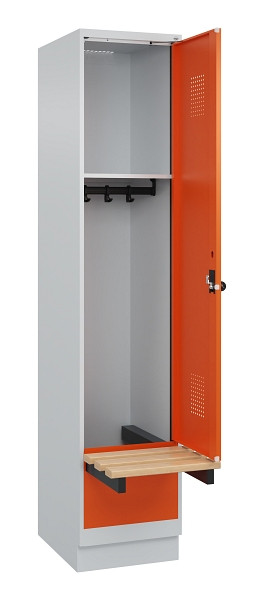C+P Spind Evolo PLUS, 1 Abteile, 1950x400x815mm, 7035/2004, Drehriegel, 049040-12 S10002
