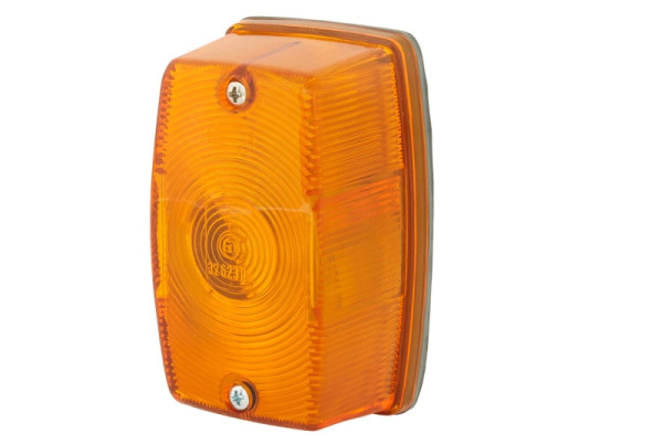 HELLA Blinkleuchte - Halogen - 24/12V - Anbau/geschraubt - Lichtscheibenfarbe: gelb - Stecker: Euroflachstecker - rechts/vorne/links, 2BA 002 324-001