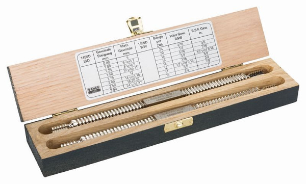 Bahco Doppel-Gewindefeilen-Satz, 2-teilig, mit Gewindetabelle, 1450D/2