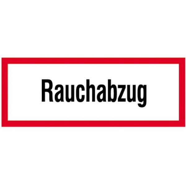 Stein HGS Hinweisschild, Rauchabzug, 148x52mm/Folie,selbstklebend, 21.2604
