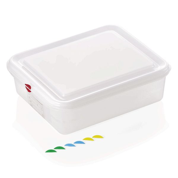 WAS GN 83 GN Behälter 1/2-100 mm, mit Deckel, Polypropylen, 8312100