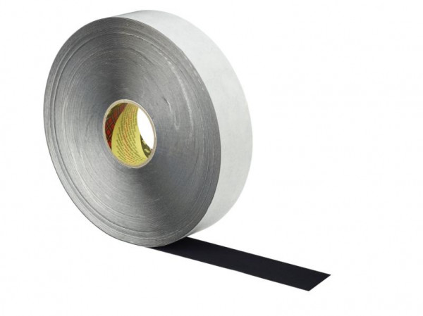 3M Polyesterbeflocktes Polyurethanklebeband 8581, schwarz, 50 m x 200 mm, 7000073304