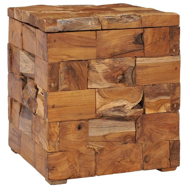 vidaXL Hocker mit Stauraum Massivholz Teak, 281654