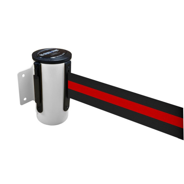 Stein HGS Wandgurtkassette -P-Line Future-, weiß, schwarz/rot/schwarz waagerecht (gestreift), mit Sicherheitsverschluss (selbstlösend), 12850m-0603