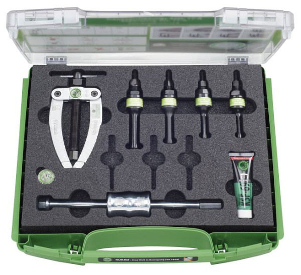 KUKKO Kugellager-Auszieh-Satz mit Gegenstütze und Gleithammer, Innendurchmesser des Kugellagers: 12-34 mm, K-22-B-E