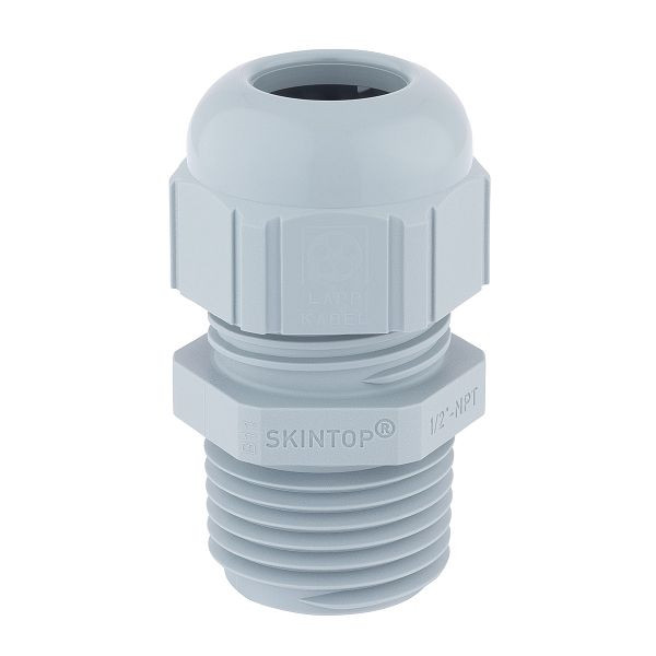 LAPP Kabelverschraubung SKINTOP® ST NPT 3/8'' RAL 7001, silbergrau, VE: 100 Stück, 53016010